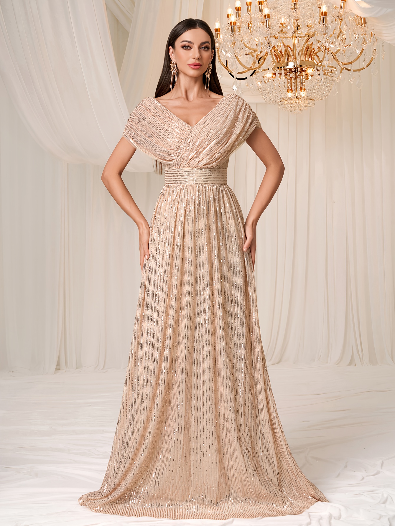 slim fit dress slacks Quenla Delicate Fitted Satin Strapless Prom Dresses with Slit – Cathnina main image 1
