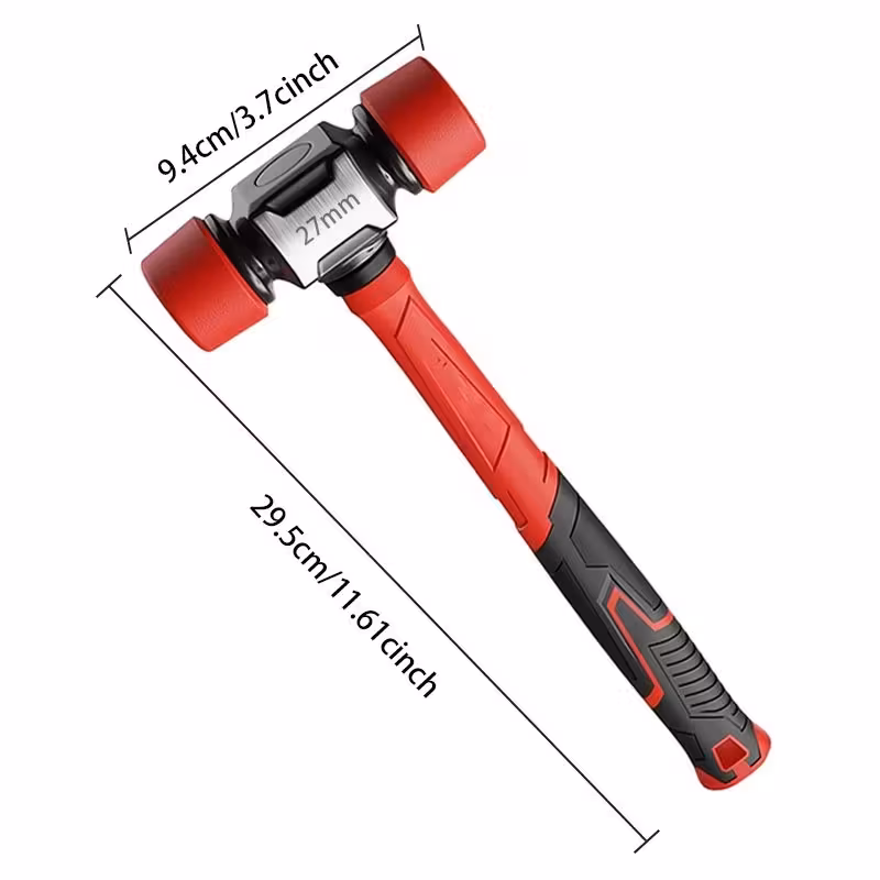 2025 new installation hammer non rebound rubber mallet surface friendly rubber hammer solid rubber mallet wrench rubber hammer tool installation tool suitable for floor laying tile installation woodworking and renovation projects for professionals and diy enthusiasts rubber hammer rubber mallet plastic hammer Product details 6