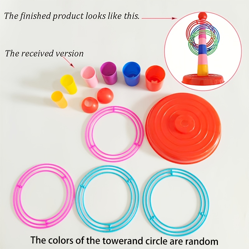 Image of An Interesting Ring-toss Toy Suitable For Christmas And Halloween, Ideal For Indoor And Outdoor Throwing Games And Outdoor Entertainment. An As A Holiday Gift (random Color)