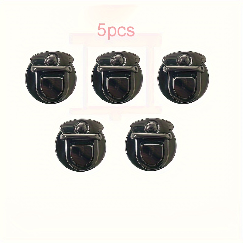 TEMU Lot de 5 Fermoirs Métalliques pour Sacs à Main - Boucles à Pression pour DIY, Accessoires de Fermeture pour Portefeuilles et Sacs