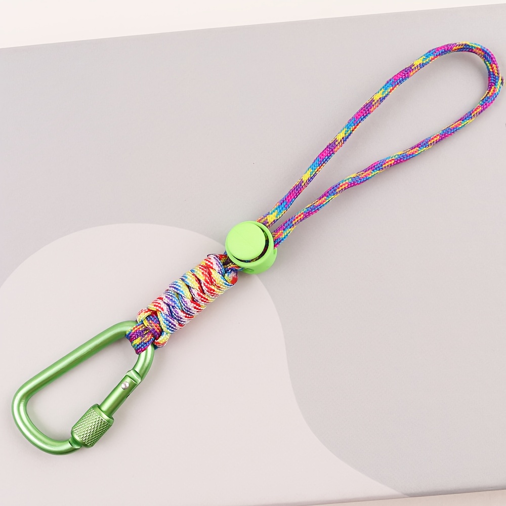 1pc Multifunctional Braided Lanyard With Hanging Hooks For Bottle, Id Card Keychain Hanging Rope