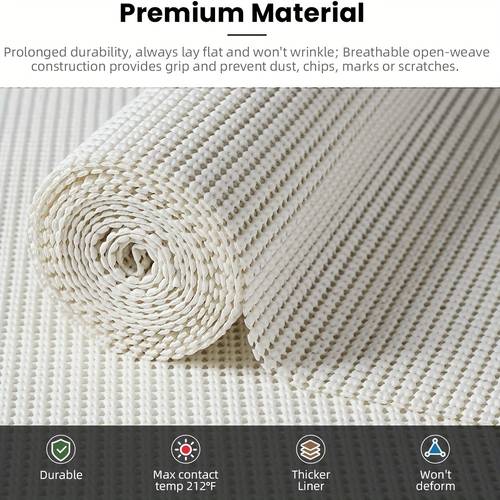 1 roll premium non shelf liner non slip durable peva material 23 6 x 39 4 thicker for drawers shelves cabinets kitchen desk storage contact prevents chips scratches shelf liners for cabinets non
