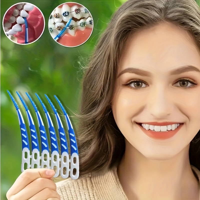 72 Count Mint Flavored L-Shaped Dental Floss Picks