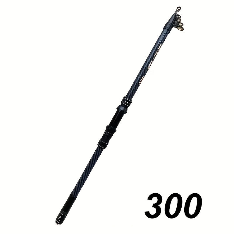TEMU Canne à pêche en fibre de super dure 210-450, avec poignées antidérapantes et inserts de sol en métal - Convient pour la pêche en mer, la pêche