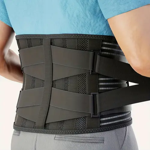 waist support with 6 steel plates breathable back support belt for work running and fitness