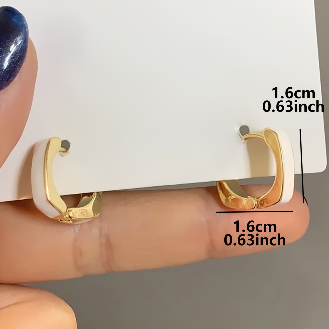 Geometric Square Women's Casual Ear Rings