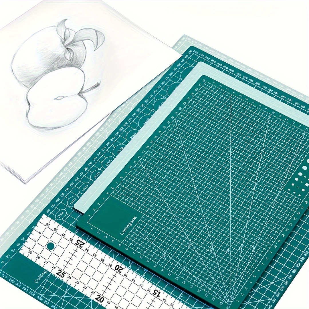 

Self-healing Pvc Cutting Mat, Double-sided Rotary Sewing Pad For Fabric Crafts, Scrapbooking And Precision Projects - 1pc