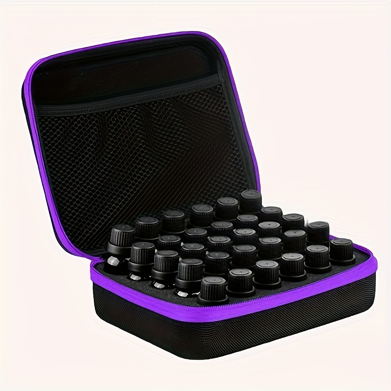 

Portable Essential Oil Carrying Case With 30 Compartments - Shockproof & Anti-drop, Fits 5ml/10ml/15ml Bottles, Multi-color