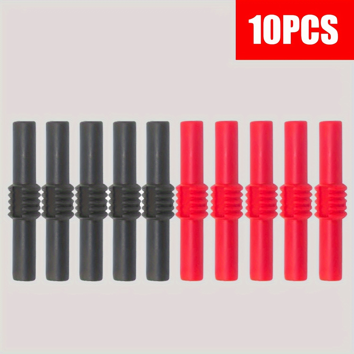 Image of 10pcs 4mm Banana Plug Coupler Female To Female Insulated Banana Socket Jack Connector For 4mm Banana Plug Extension Adapters