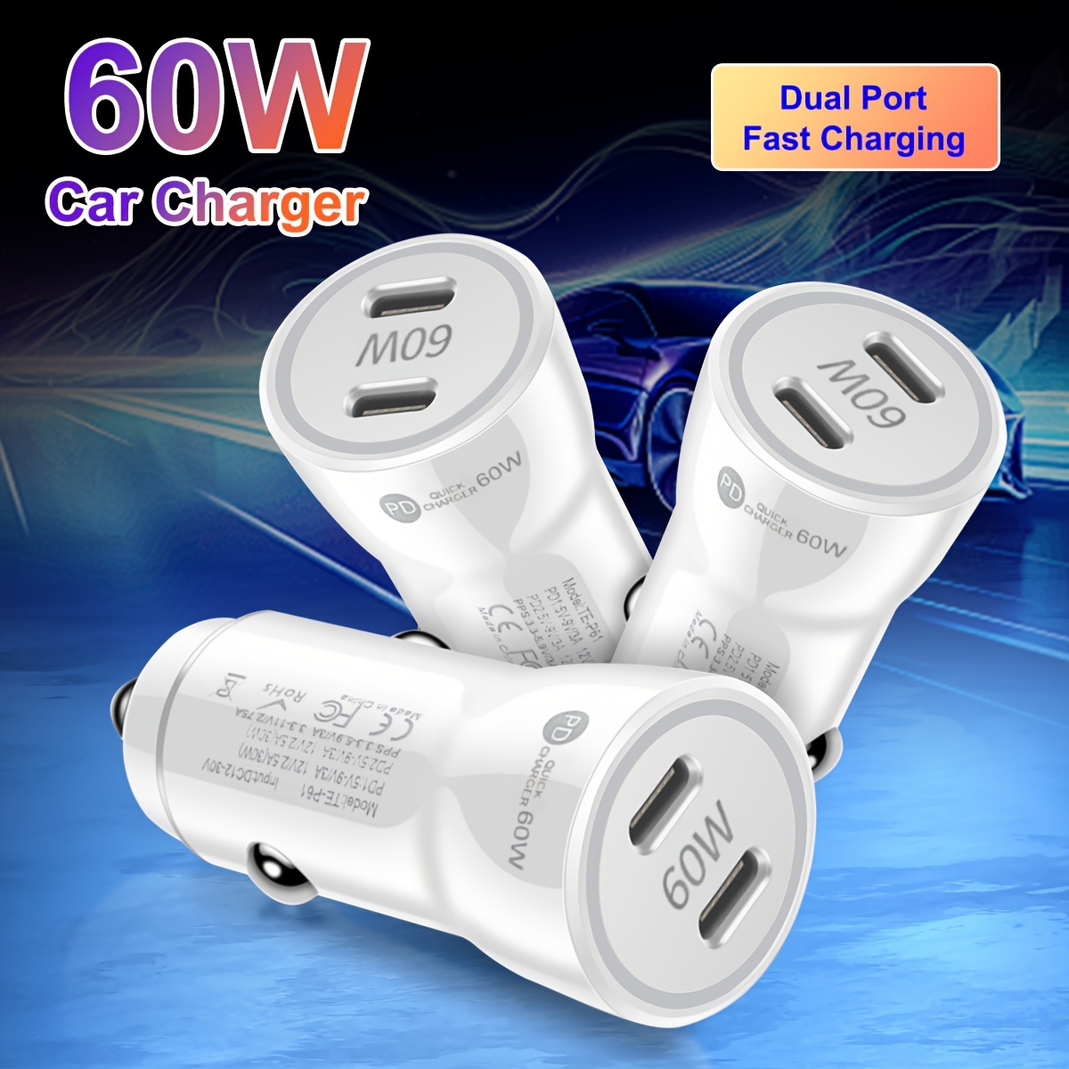 cigarette fast charger cigarette usb charger sold on Temu United States