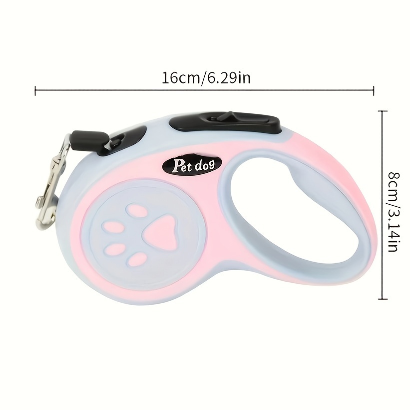 TEMU Dog Leash Correa Para Perro Estirable Pet Dog Telescopic Traction Rope Fully Automatic Small And Medium Sized Dog Skin Portable (pink)