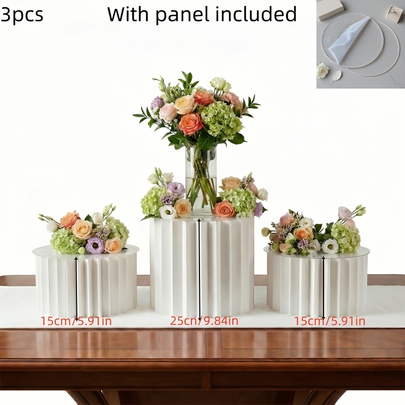E-shop Faltbarer Papier-Displayständer Set Sockel Geburtstagsfeier Displayständer Basis - Geeignet für Valentinstag - Hochzeiten - Partys -