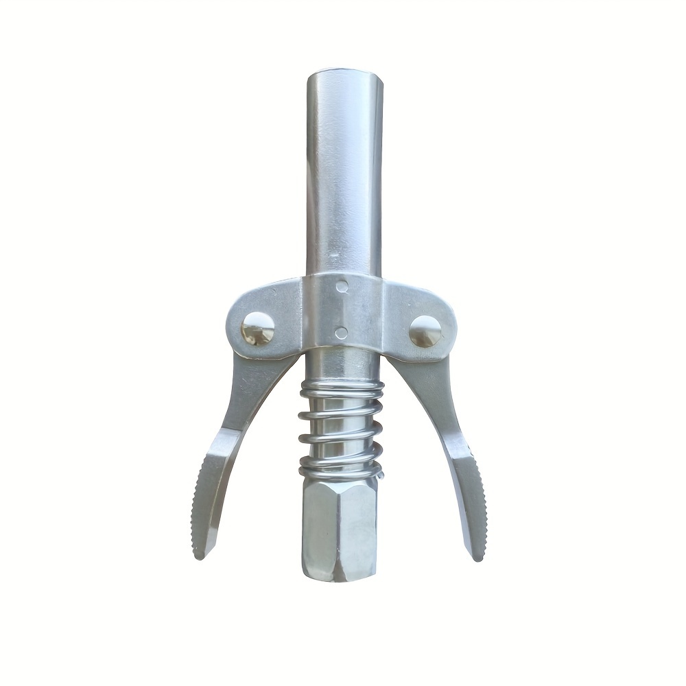 1pc Dual-gear Grease Coupler -, High-pressure Lubrication Nozzle With Self-locking Pliers Design For Auto Repair, Manual Pneumatic, Universal Mouth