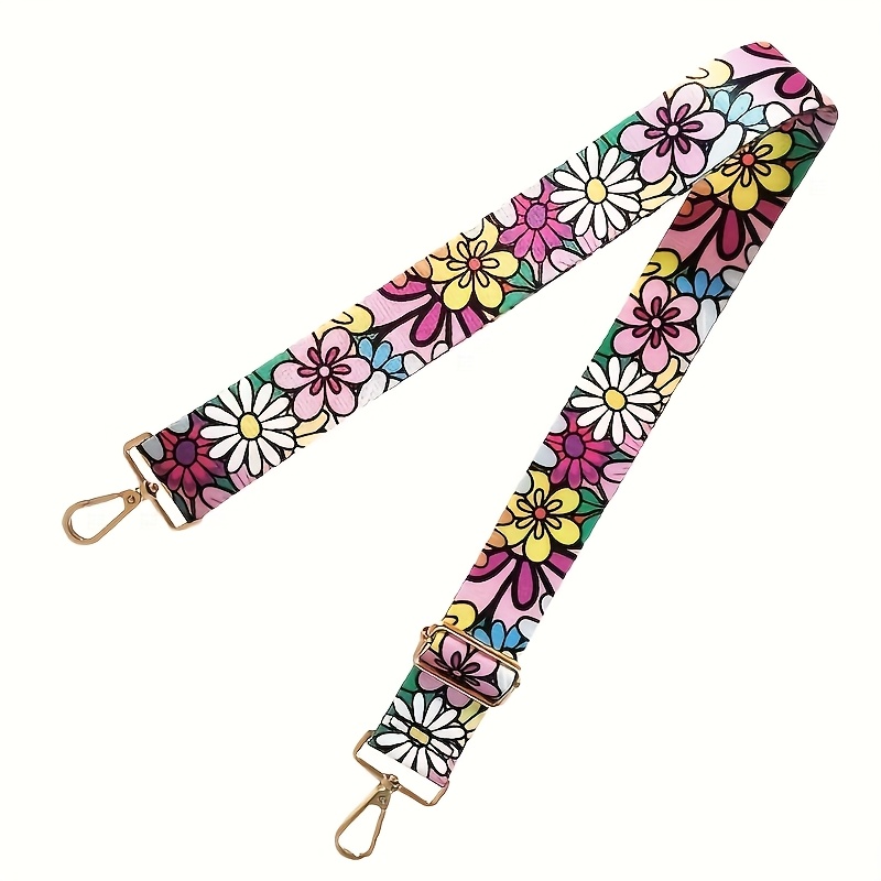 TEMU Adjustable Single-shoulder Interchangeable Strap, Crossbody Bag Interchangeable Strap, Ethnic-style Colored Bag Strap