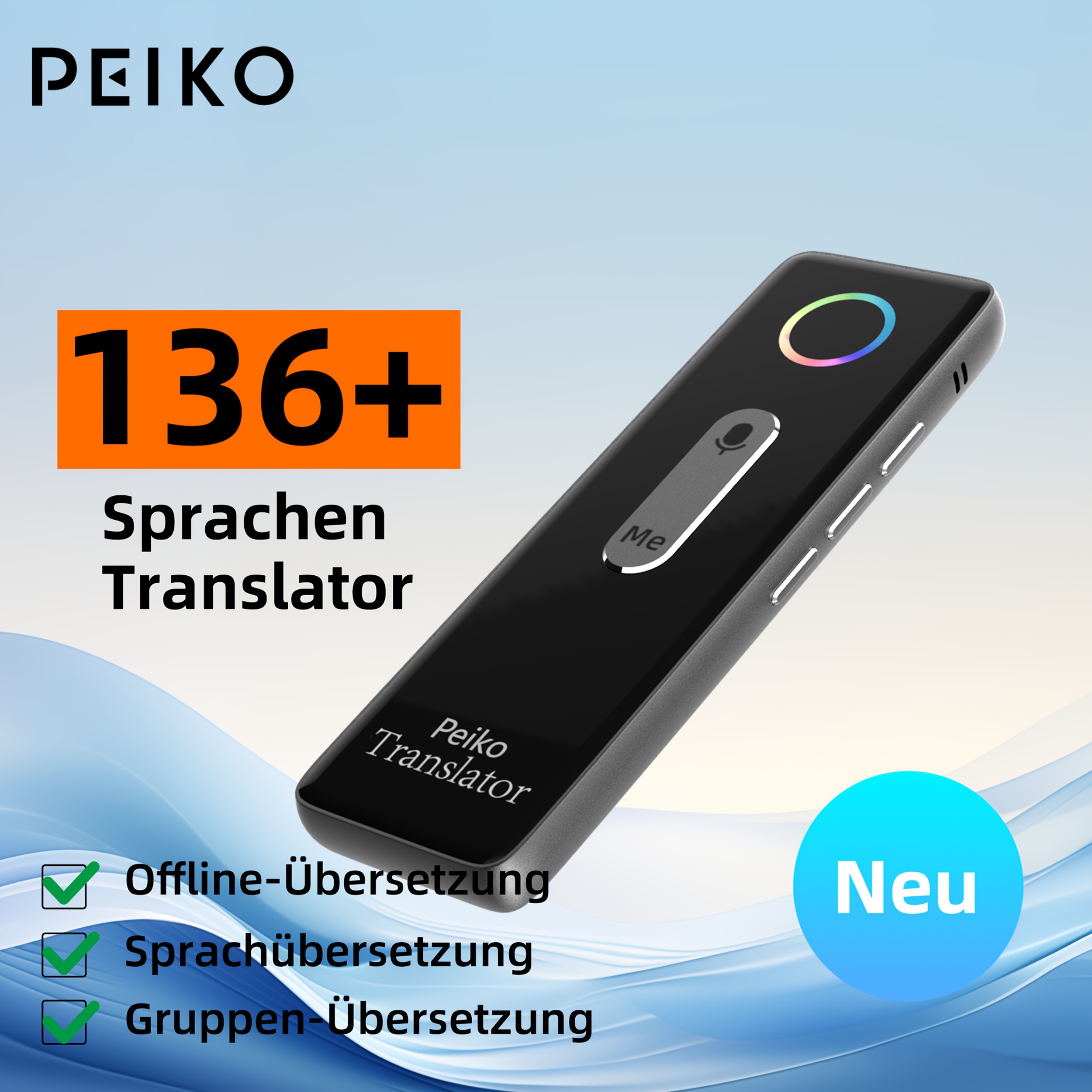 portable language translator device two way instant translator app online voice translation 136 languages   high   translator device for travel  