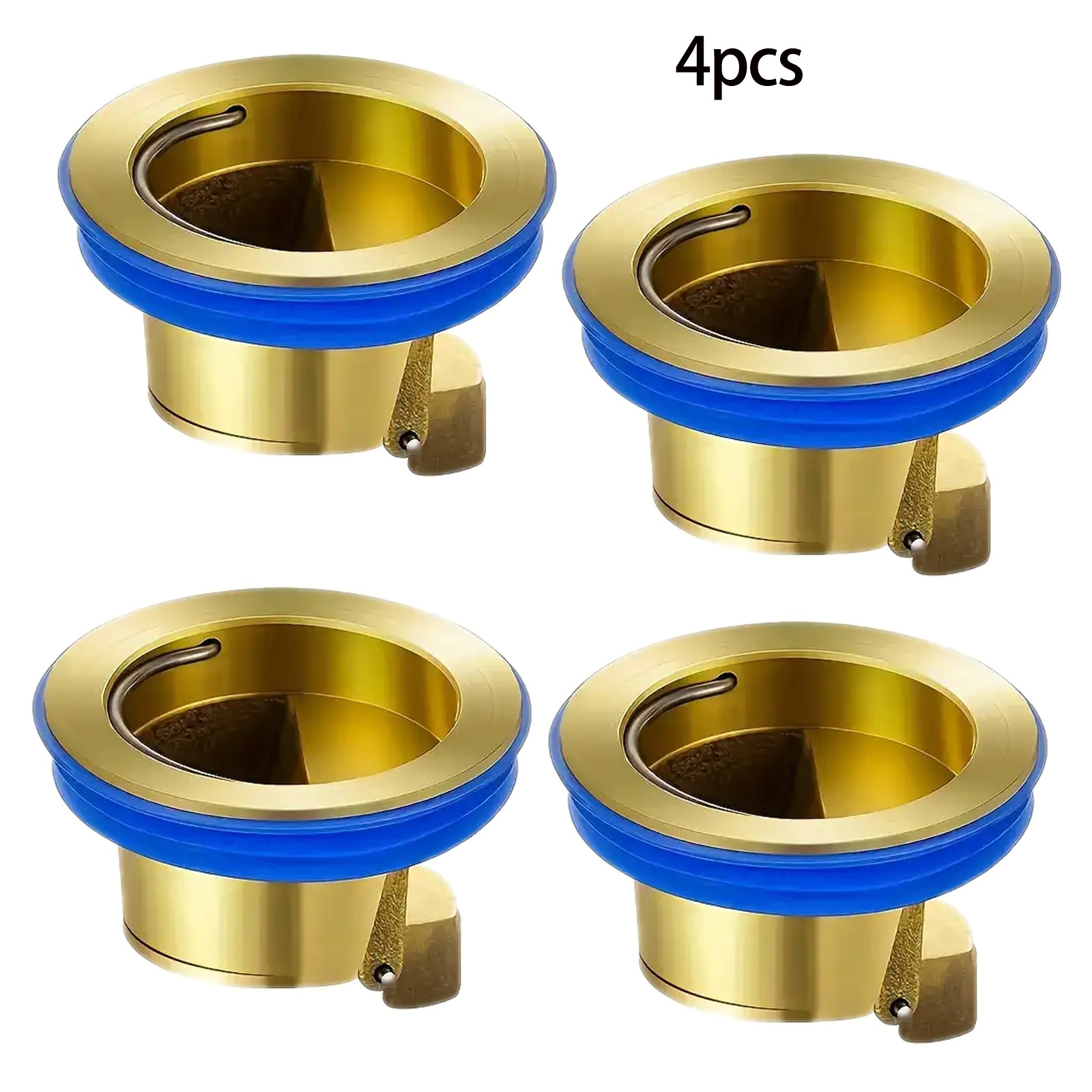 TEMU 4pcs Heavy-duty Cast Anti-clog Drain Covers Suitable For Bathrooms, Kitchens, Shower Rooms, Toilet Drains & Bathtub Floor Drains -