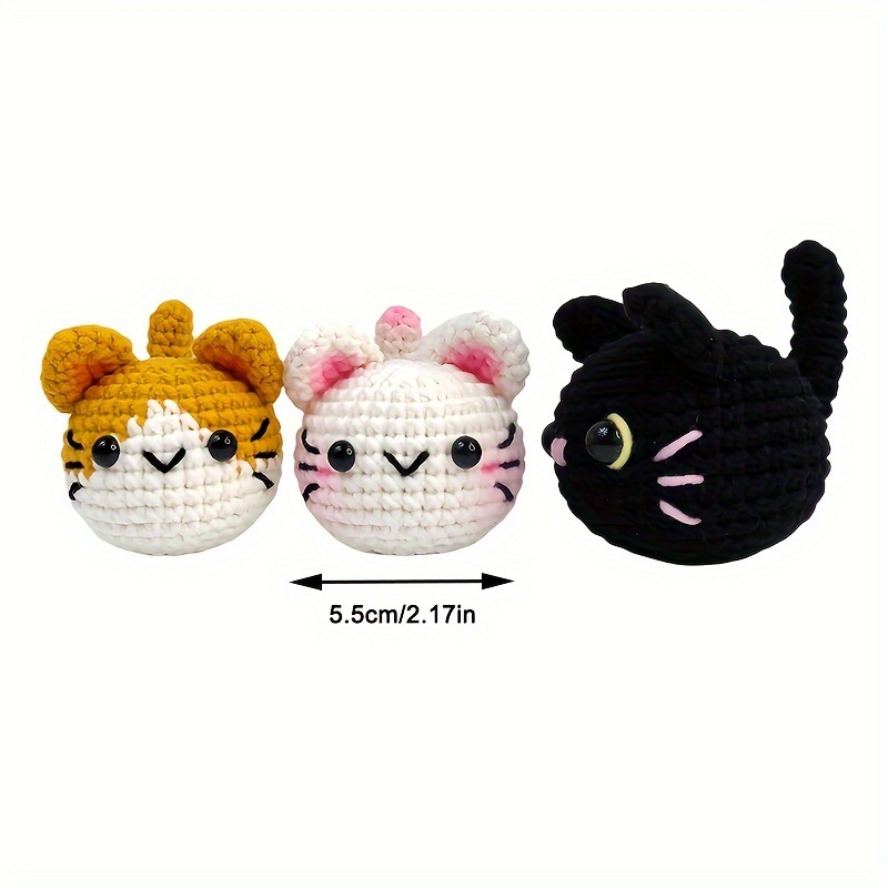 DoodleTwyst Kit Uncinetto Per Principianti | 3 Animali Amigurumi (Orso, Renna, Coniglio) Con Video Tutorial - 3