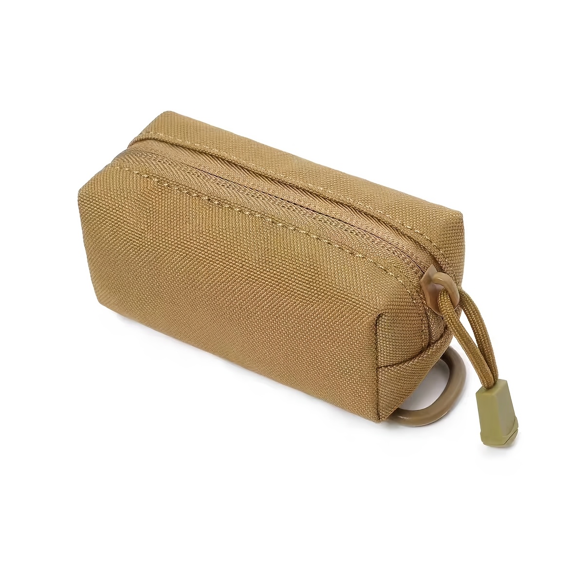 TEMU Multi-functional Small Pouch, Outdoor D-ring Waist Bag, Oxford Cloth Wear-resistant Key Wallet, Mini Edc Tool Storage Bag