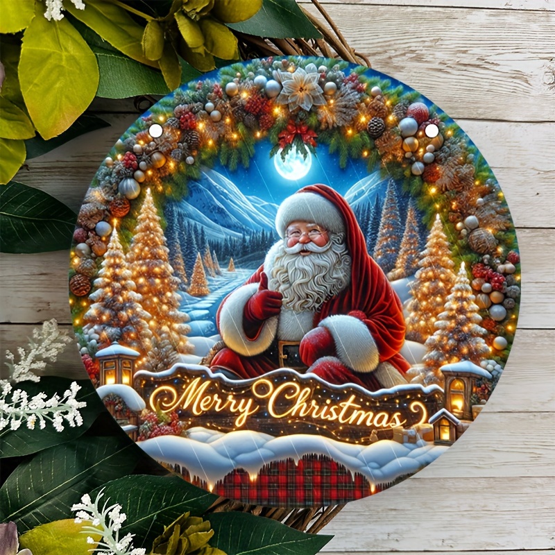 Christmas Wreath, Santa Wreath, Front orders Door Wreath, Santa Decor, Christmas Decor, Holiday Decor, Holiday Wreath, Santa