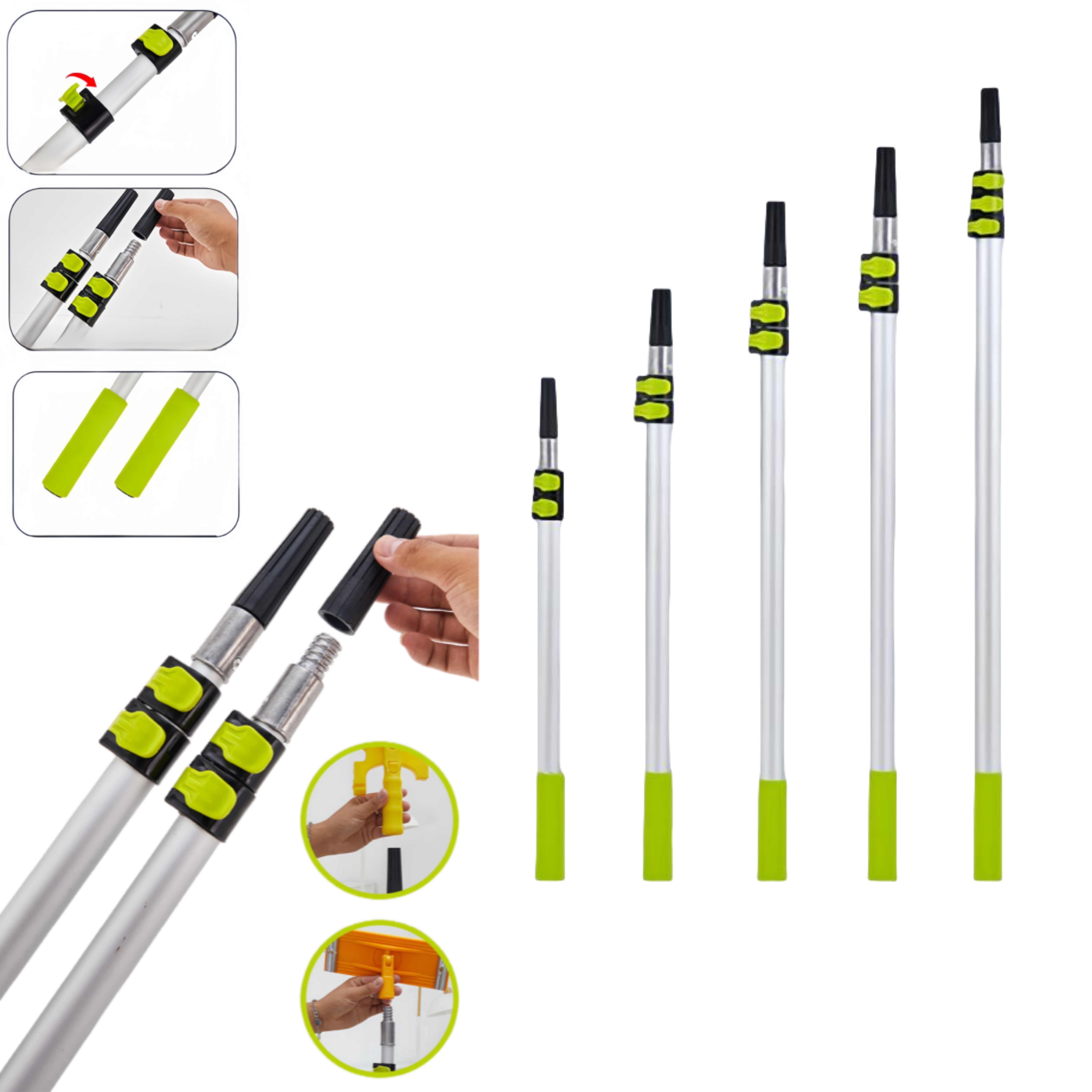 Manche Télescopique en Aluminium (3m)