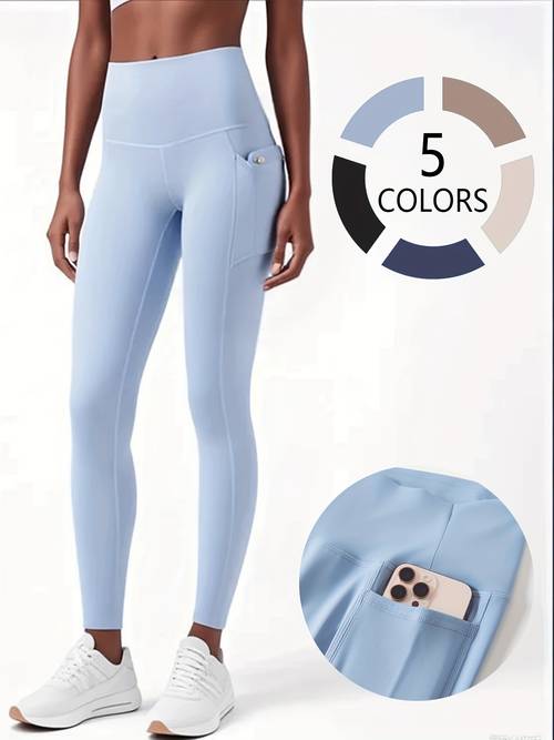 womens yoga leggings with high waistband moisture wicking and stretchy outdoor activities and fitness with pocket