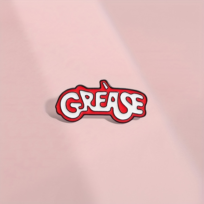 

1pc Grease Enamel Pin - Zinc Alloy Lapel Pattern - Personality For Clothing Decoration - Fun