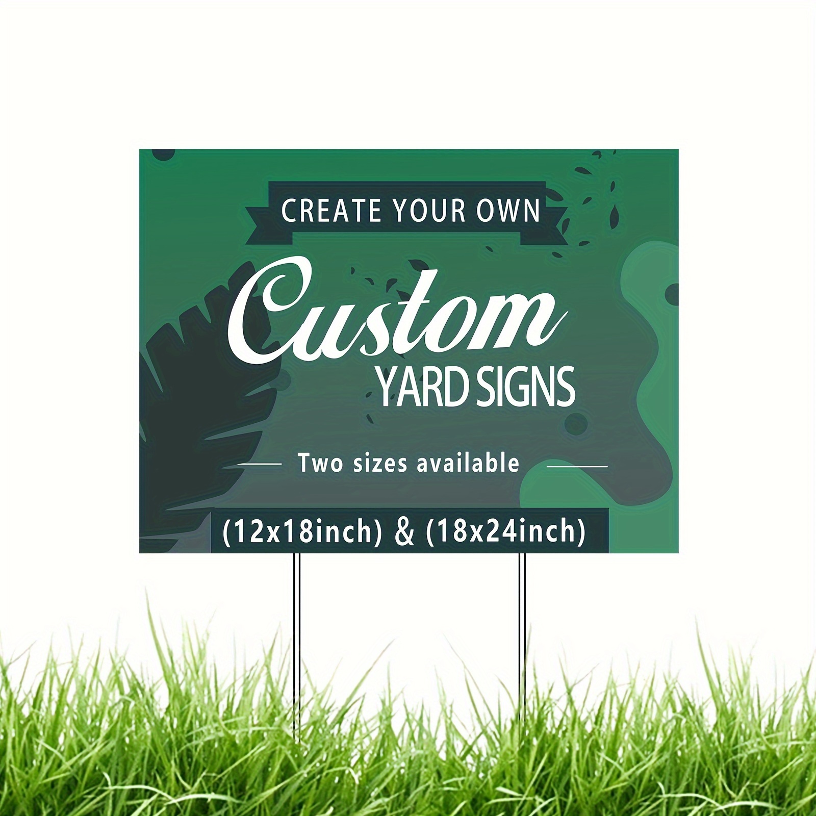 large size 18x24in 12x18in customizable outdoor yard sign made from corrugated plastic custom your own yard sign custom personalized picture garden outdoor lawn decoration with pole mount no electricity needed 0