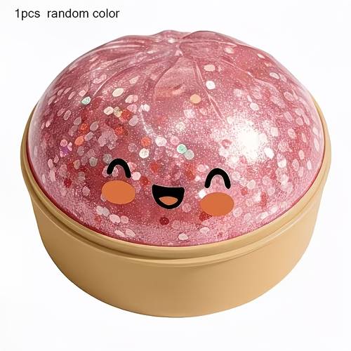 2026 trendy new bun relaxation set soft and fluffy feel comfortable design good for daily soothing for office relaxation fun creative birthday party small gift 2 random color buns 2 steamers