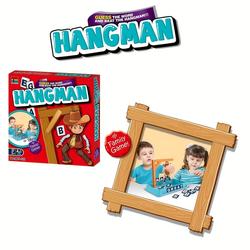 

Cowboy-themed Hangman Word Guessing Game - Plastic Interactive Board Game With Cards For -6 Years, Toy, Boys And Girls, Birthday And Holiday Gift