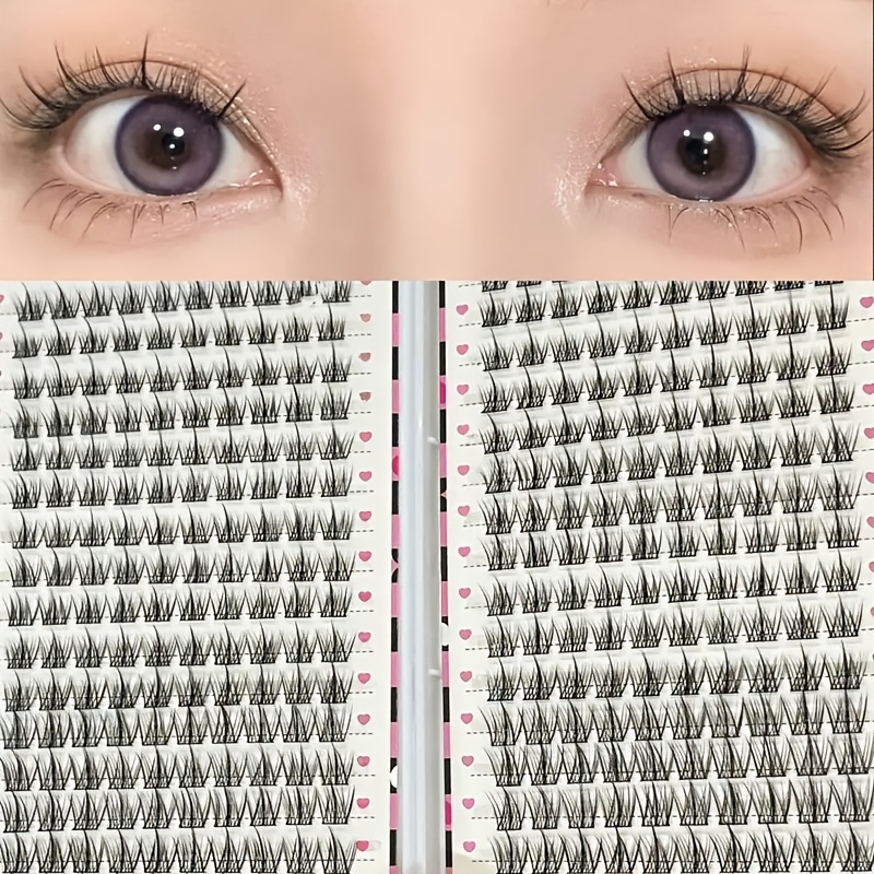 

320 Eyelash Book - , Anime, , And Fluffy Style Eyelash Extensions - Suitable For Beginners With C-roll Self-adhesive Eyelashes, Reusable - Mixed Length 11-13mm