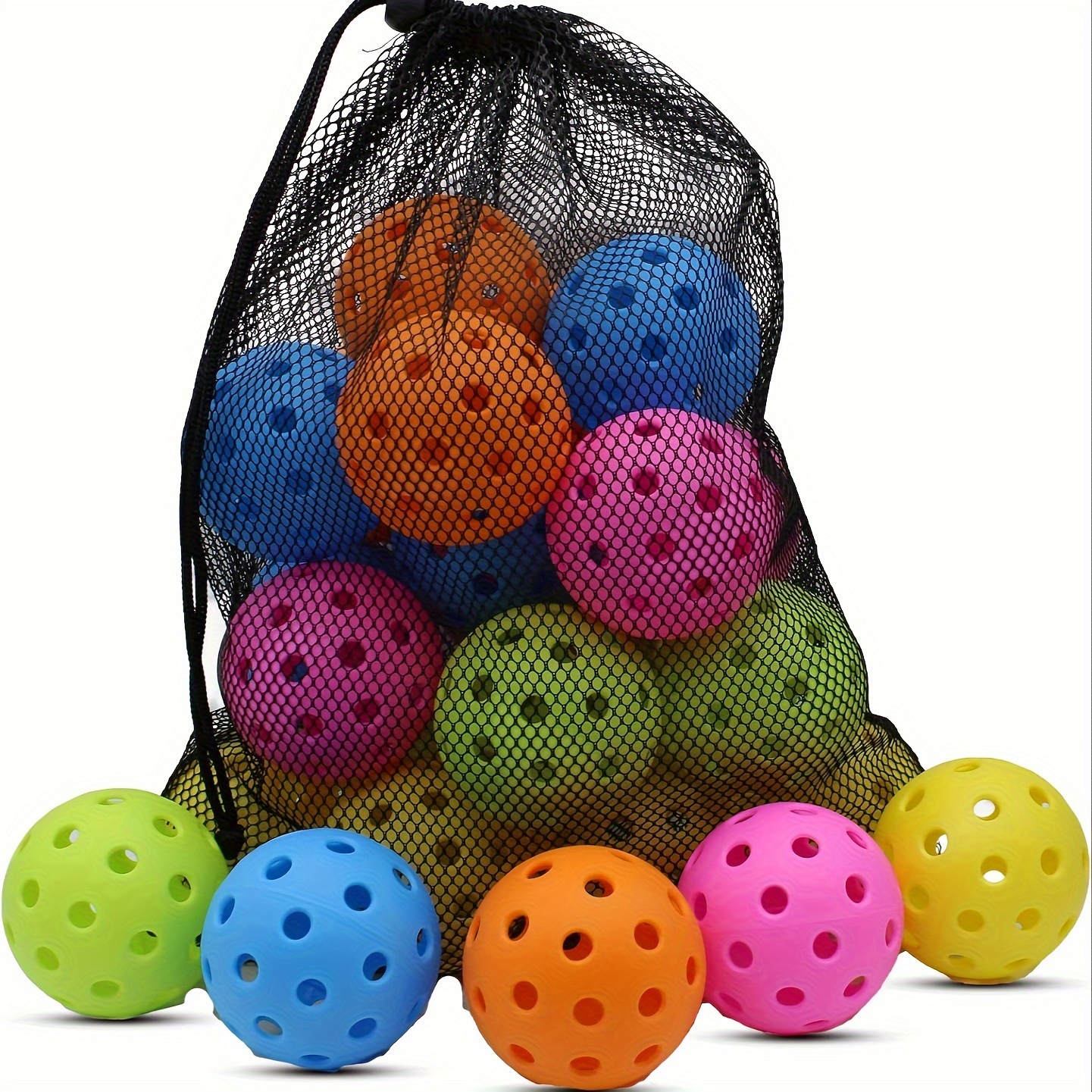 

Pickleball Balls, 20 Pack 40 Holes Outdoor Pickleballs, High & Pickle Balls For All Style Pickleball Paddles