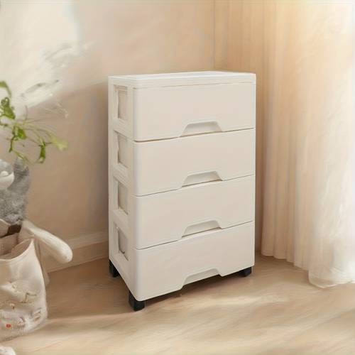 1pc pull out with wheels plastic storage drawer multi functional stackable organizing box for home office use storage box under bed storage