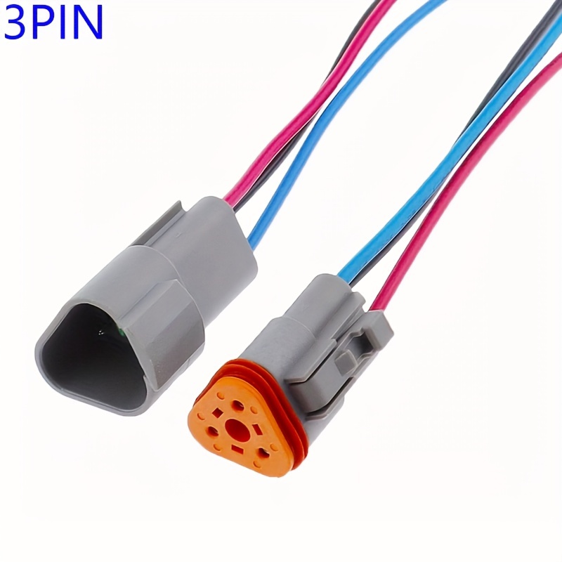 dt connector automotive plug male and female connector wiring harness wire dt2 2p3p4p6p8p10p12pterminal block