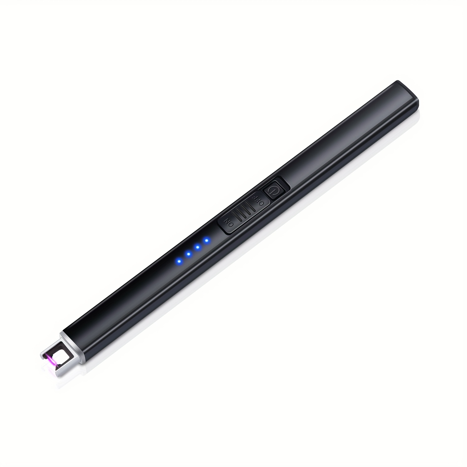 Electric Candle Lighters USB Rechargeable Lighter With LED Battery Display, Windproof Long Arc Lighter