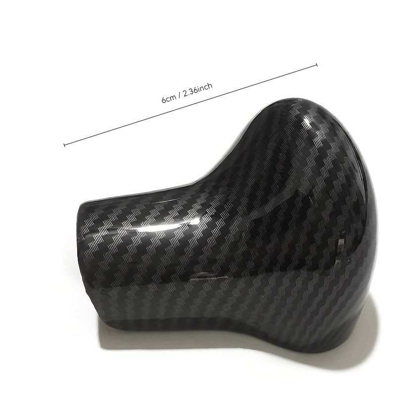 E-shop Carbonfaser Textur Schaltknauf, Kompatibel mit für AUDI A4L/A5/A6L/A3/A7/Q7/Q5/Q2L, Schaltknauf Abdeckung, Einfach zu Installieren, Auto