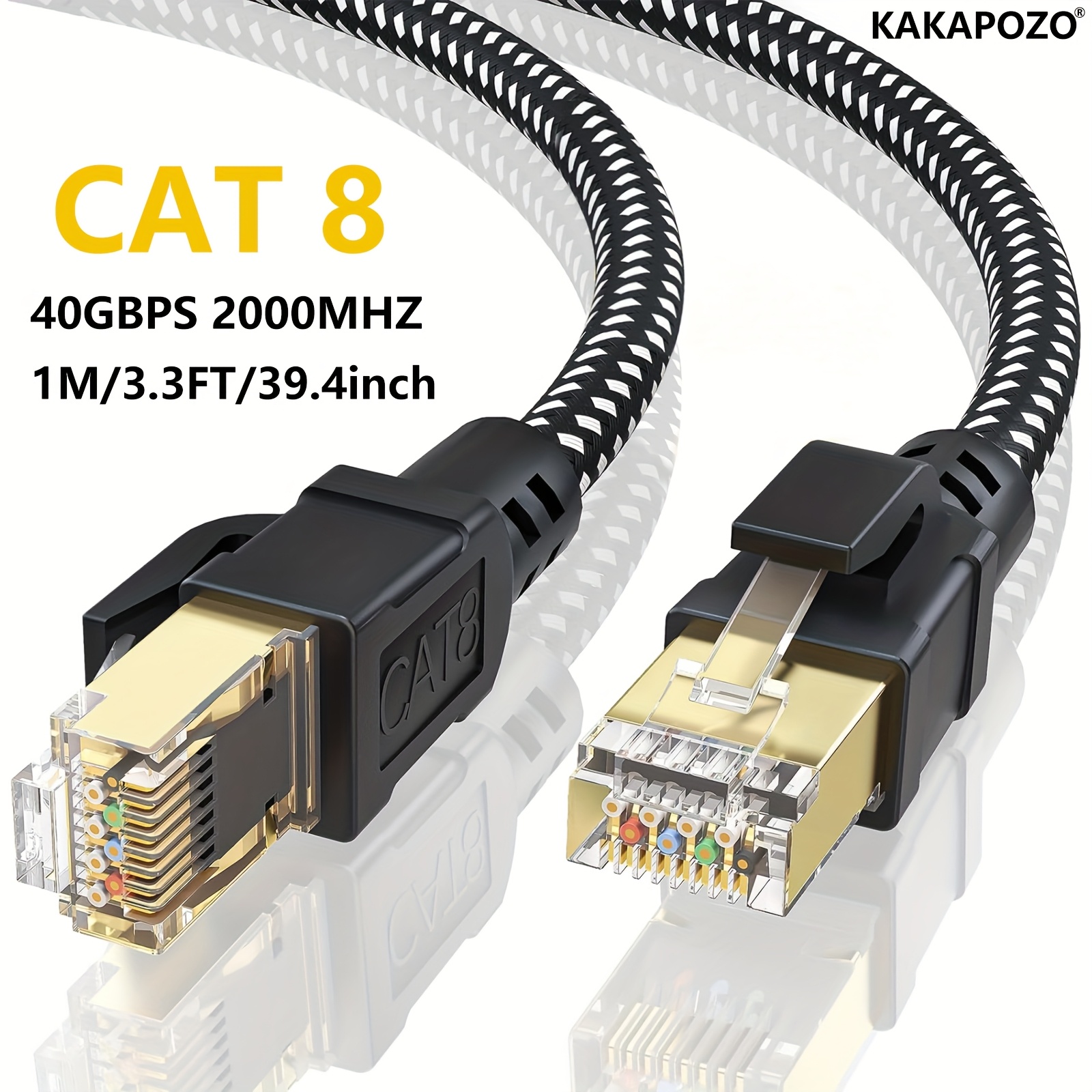 כבל אתרנט עם מחברי RJ45