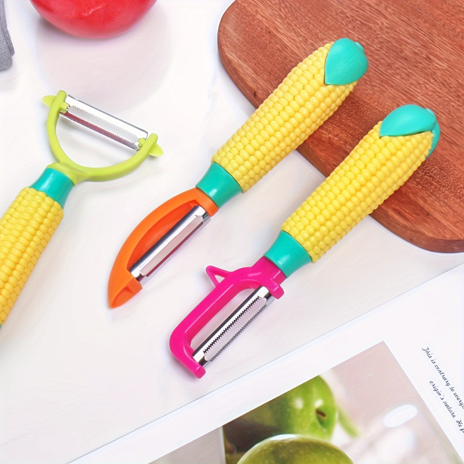 Stainless Steel Straight Edge Melon Peeler Corn Shaped Temu
