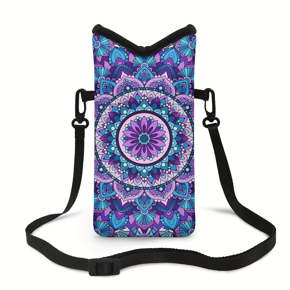 

1 Mobile Phone Bag Mandala Print Multifunctional Portable Mobile Phone Messenger Mini Small Items Storage Bag Daily Commuting Elegant