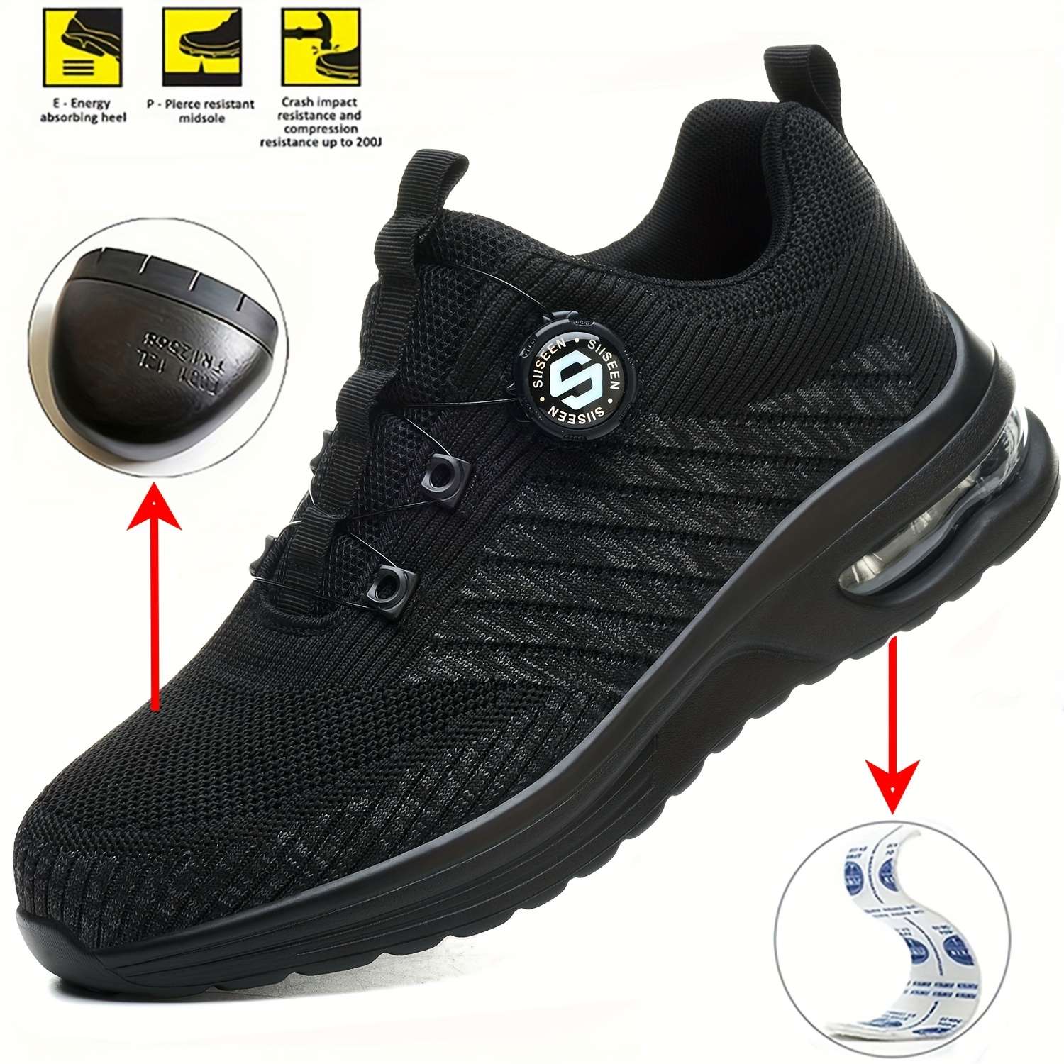 Scarpe Antinfortunistiche Donna Con Punta In Acciaio - Antiscivolo E Traspiranti - Per Lavoro - Foto 7