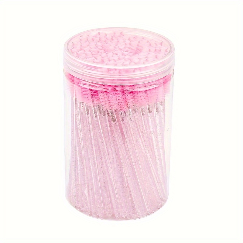 TEMU 40 Disposable Mascara Brushes With Containers, Black Brushes, Eye Makeup Accessories, Mascara Extension Brushes, Eyebrow Brushes