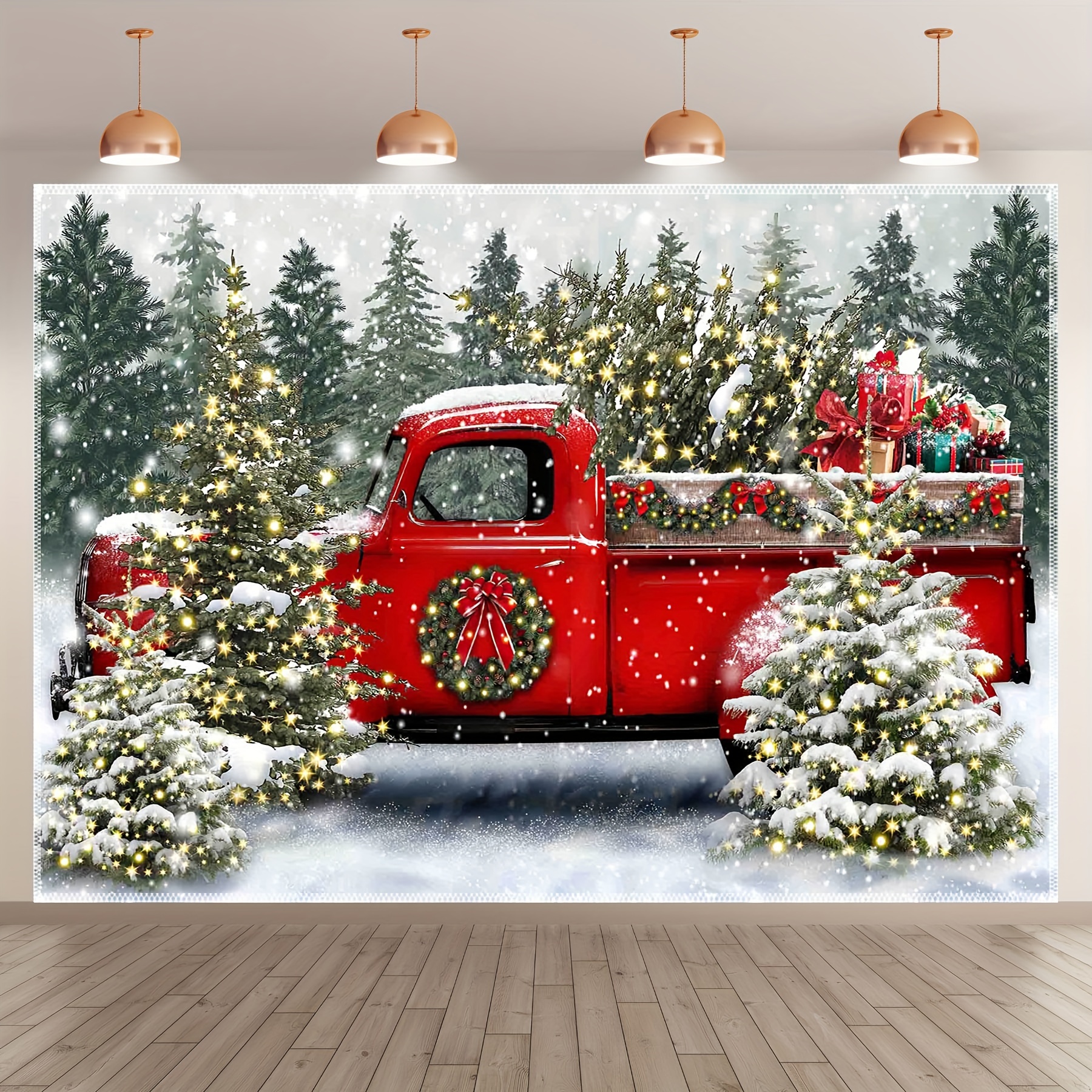 

Uufelice Christmas Backdrop, Polyester , , & Ironable, - , For & Decor, Includes Zip Bag