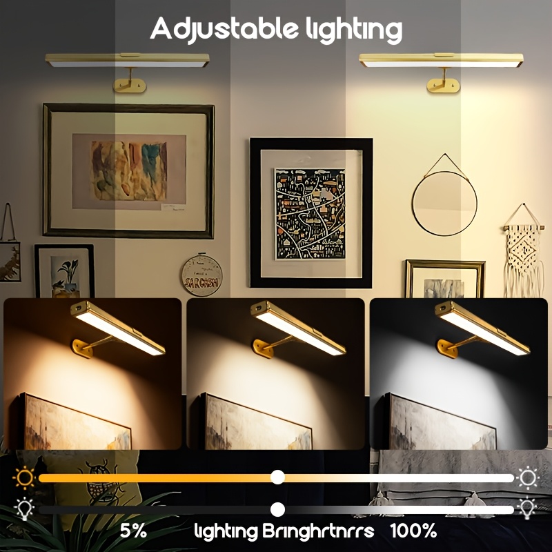 Dimmable LED Display Light with Remote Control and Adjustable Mount