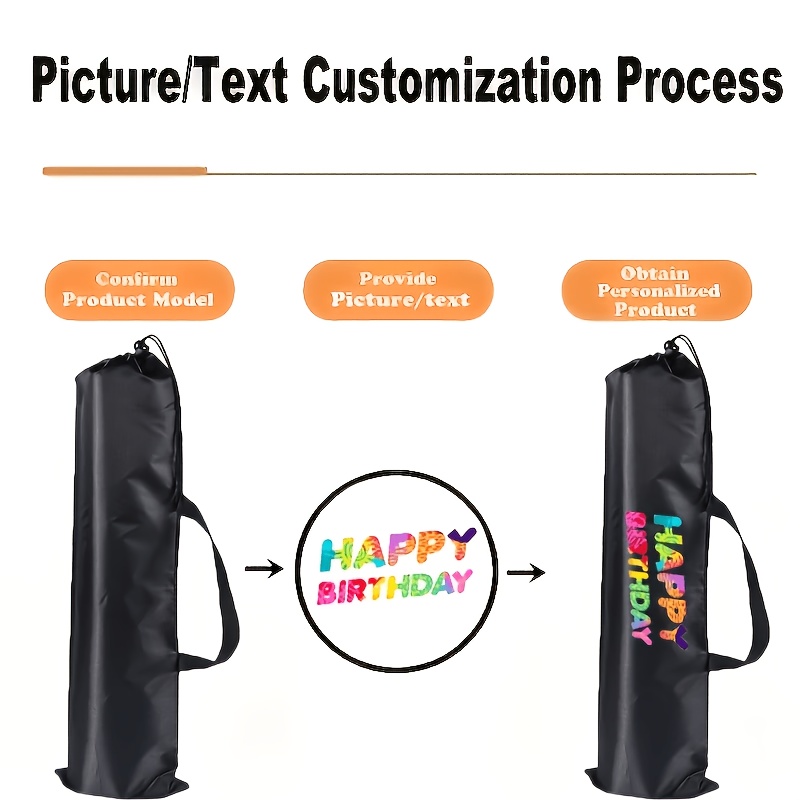 TEMU Personalized Custom Yoga Mat Tote Bag Suitable For Yoga, Large Capacity Carrier Compatible For Folding Chairs, Tripods & Gym Gear, Custom