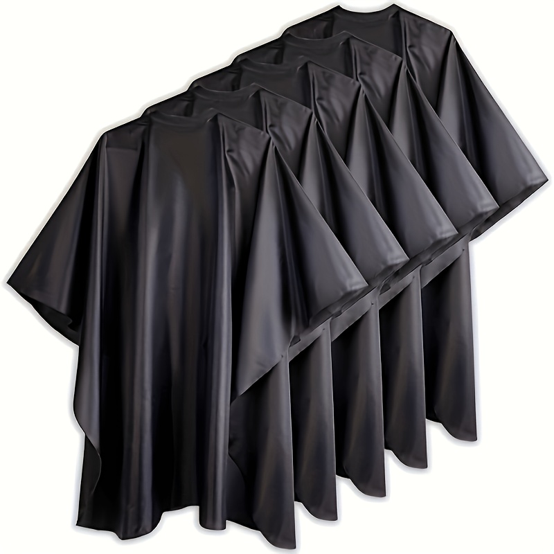 4pcs set of black hairdressing cape universal design hair cap professional salon cutting cape suitable for   cutting and dyeing high quality hairdressing cape unisex   for hairdressers