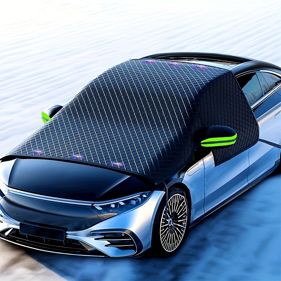 Car Windshield Sunshade and Snow Cover - Thickened Magnetic Anti-Sun,  , and Snow Protection for Front Windshield