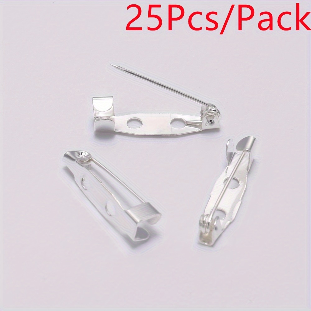 25pcs/lot Iron Safety Pins Brooch Pins With Holes Accessories