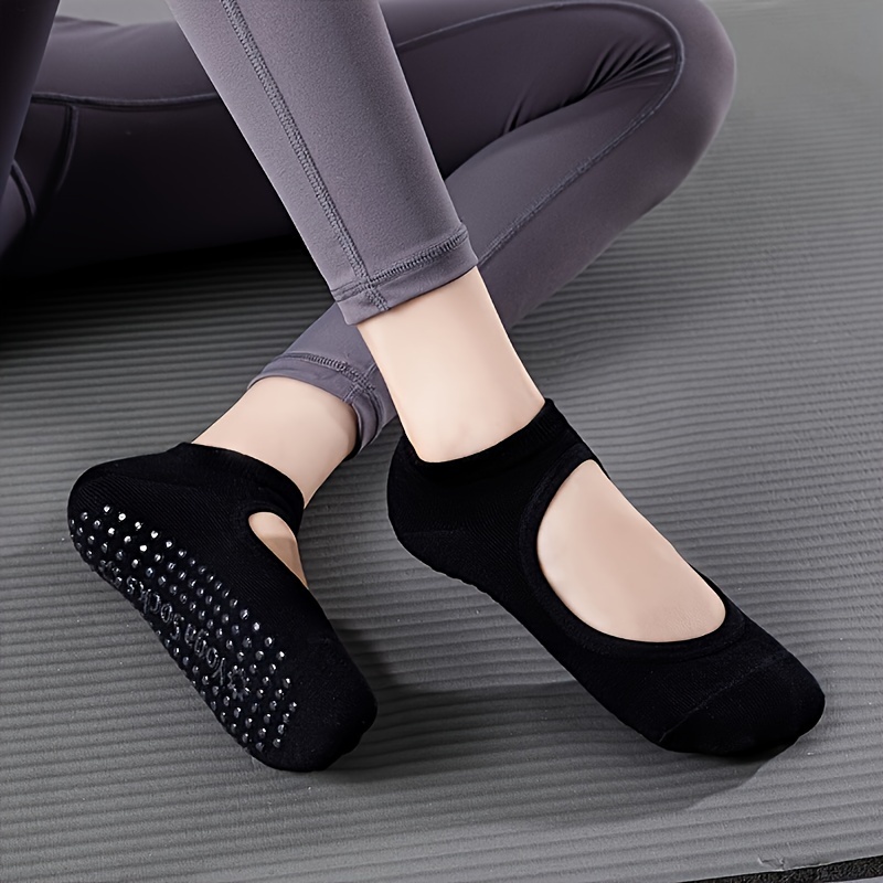 Image of New Women's Yoga Socks Anti-slip Pilates Short Socks, Anti-slip Women's Athletic Fitness Yoga Short Socks, Suitable For Room And Indoor Outdoor Sports
