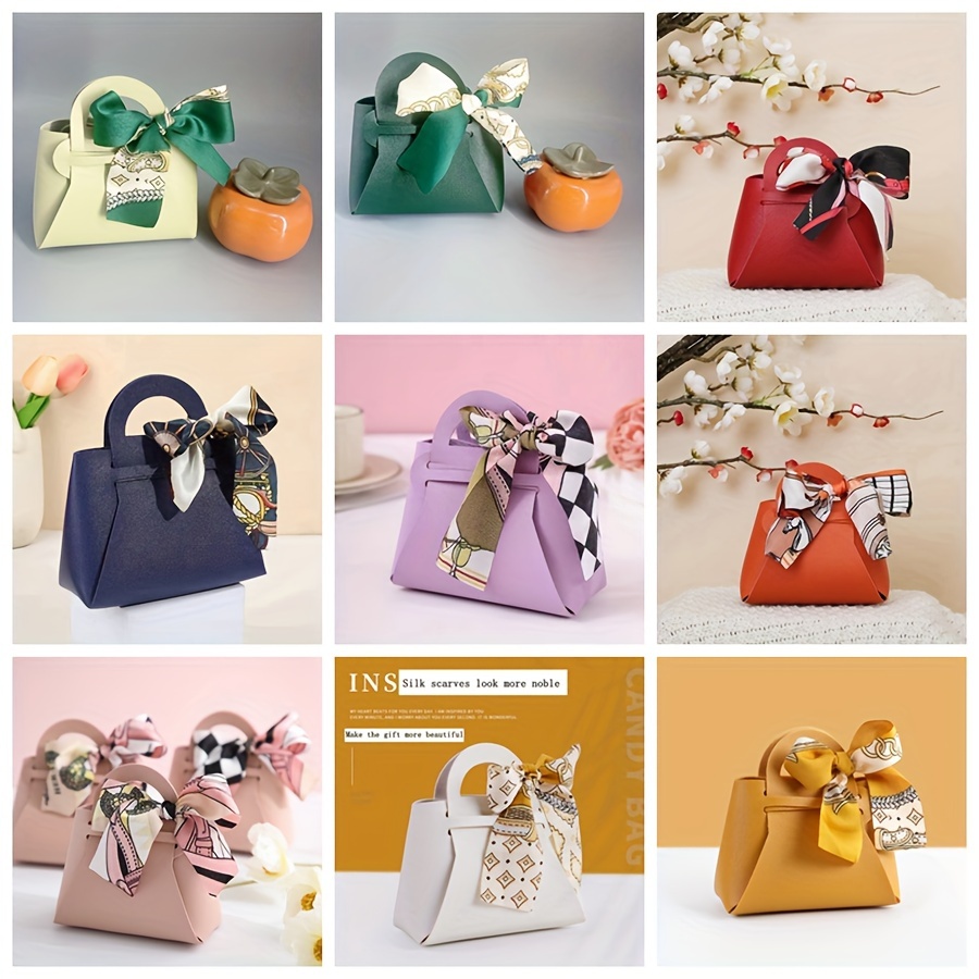 

5pcs Diy Handbag Bag. Bow Bag Wedding Marriage Bag Bag 10 Red Purple 2 S M To