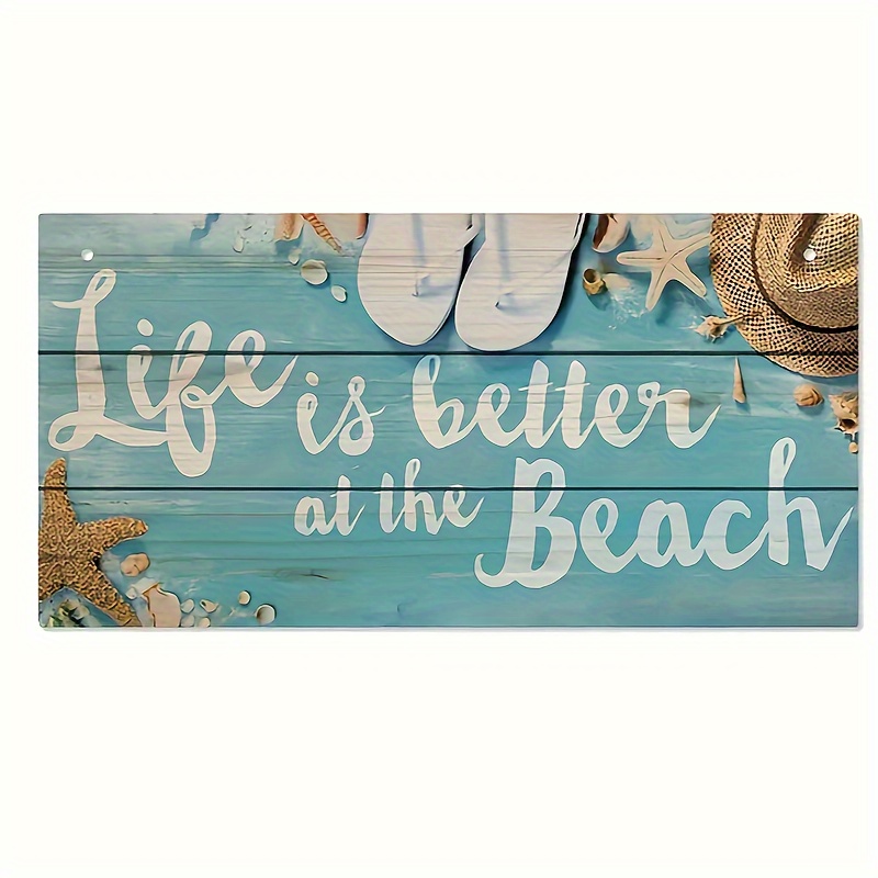 1pc Of " Better " Design, Starfish And Shell Decorations, Exquisite Garden Decorations, Balcony Decorations, Home Decorations And Afternoon Tea Table Decorations For Ornaments