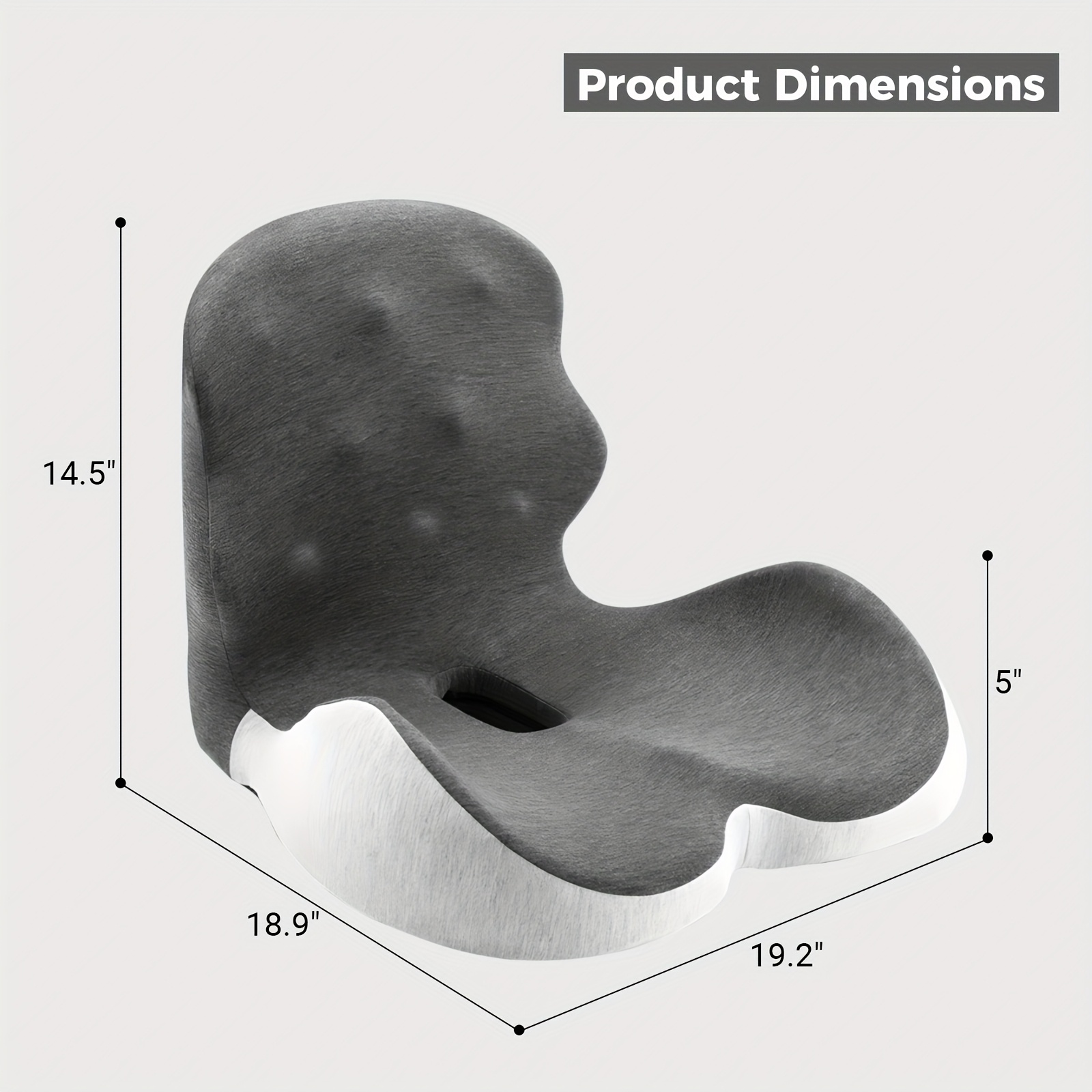 memory foam seat cushion office chair cushion with lumbar support car seat cushion with 8 back massage heads for car truck desk gaming chair Product details 1